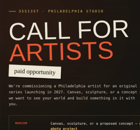 Philadelphia Artist for Original Series
