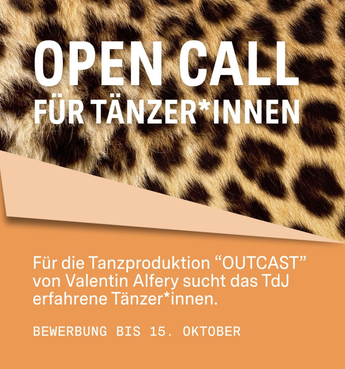 Tänzer*innen für Tanzproduktion "Outcast"
